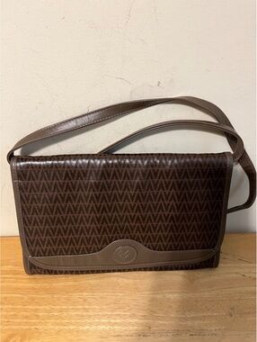Valentino Brown Monogram Shoulder Bag